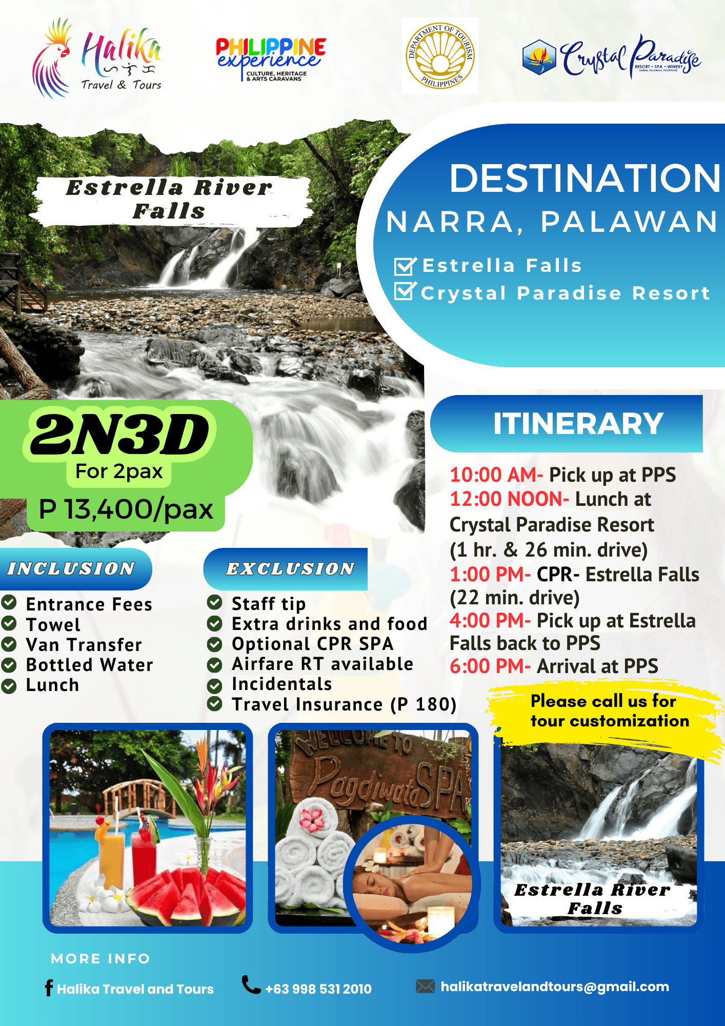 Narra 2N3D - Estrella Falls 2pax